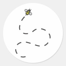Custom Shirts : Flying Trail Bee Shirts Round Stickers