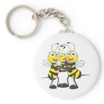 Custom Shirts : Happy Dad Mom Baby Bee Shirts Key Chain