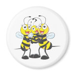 Custom Shirts : Happy Dad Mom Baby Bee Shirts Refrigerator Magnets