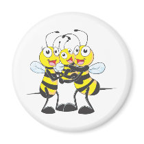 Custom Shirts : Happy Dad Mom Baby Bee Shirts Refrigerator Magnets