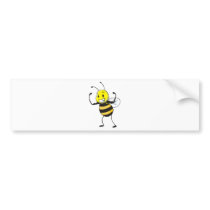 Custom Shirts : Strong Muscular Bee Shirts Bumper Sticker