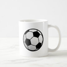 Custom SoccerBall for soccer Teams and Soccer Fans Coffee Mug