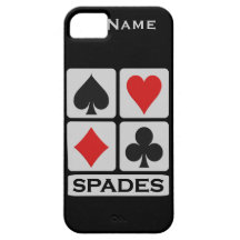Custom Spades Player iPhone 5 Case-Mate