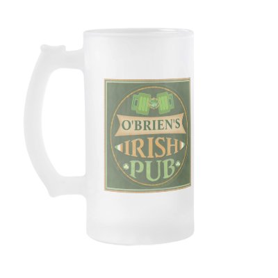 Custom St. Patrick's  Irish Pub Beer Mug / Stein by jamiecreates1