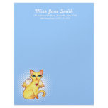 Custom Stationery - Angel Fairy Kitty Cat Art