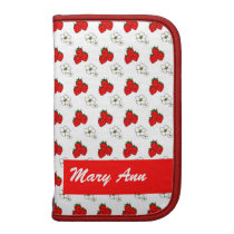 Custom Strawberries and Flowers Smartphone Folio planners