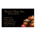 Custom Stylish Black Candles Business Cards