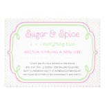 Custom Sugar and Spice Baby Shower Invitation