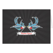 Custom Swallows Card