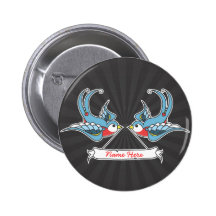 Custom Swallows Pinback Button