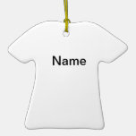Custom t-shirt ornaments