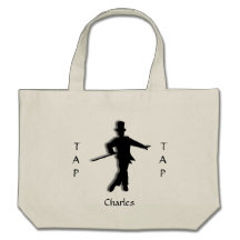 Custom Tap Dance Silhouette Tote Bag