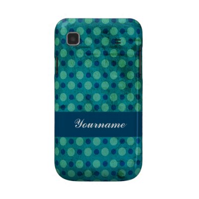 Custom Teal Dot Samsung Galaxy Case by SpacexCases