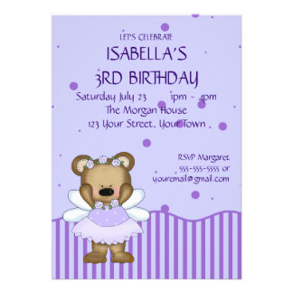 Customized Teddy Bears on Teddy Bear Birthday Invites  600  Teddy Bear Birthday Invitation