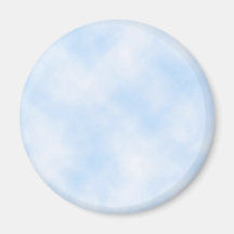 Custom Template: Blue Sky With Clouds Fridge Magnets