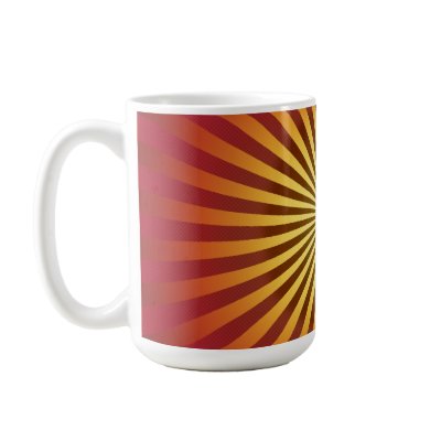 Custom Template: Gradient Radial Lines Coffee Mug by spiritswitchboard