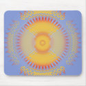 Custom Template: Orange & Yellow Radial Design mousepads