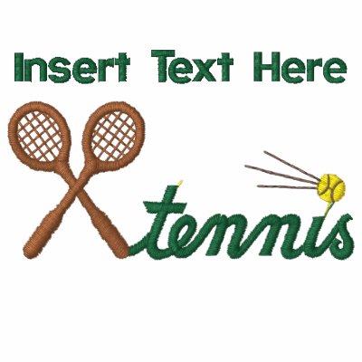 Custom Tennis Embroidered Shirt by fathersdaytshirts