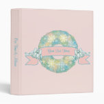 Custom Text Retro 50s Multicolor Christmas Wreath Vinyl Binders