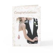 Custom Text Wedding Congratulations Card
