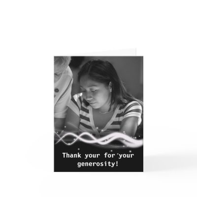 Custom Thank You Card : Vertical Photo by patricklori