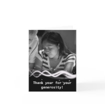 Custom Thank You Card : Vertical Photo