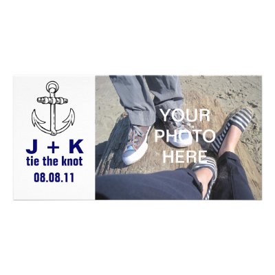 Custom Tie the Knot Photo Card by knottysailor