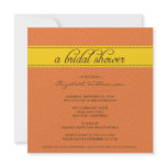 custom Timeless Bridal Shower (orange/yellow) invitations