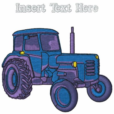Custom Tractor Embroidered Shirt by fathersdaytshirts