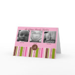 Custom Triplet Birth Announcement - Pink