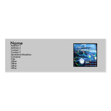 Custom truck skinny business cards