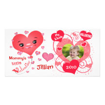 Custom Valentine's Day Baby  Photo Card