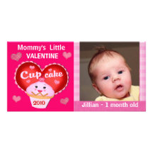 Custom Valentine's Day Baby  Photo Card