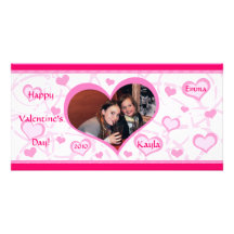 Custom Valentine's Day Photo Card