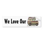 Custom Van Camper RV Bumper Sticker