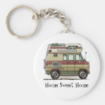 Custom Van Camper RV Keychain HSH Porte-clefs