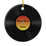 Custom Vinyl Record Christmas Ornament