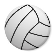 Custom VolleyBall Sports Product Fridge Magnet