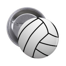 Custom VolleyBall Sports Product Pinback Buttons