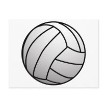 Custom VolleyBall Sports Product Postcard