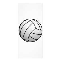 Custom VolleyBall Sports Product Rack Card