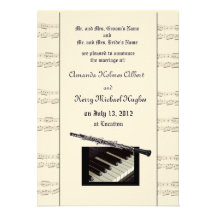 Custom Wedding Announcement with oboe and piano