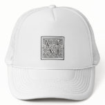 Custom Wedding Damask Logo Hats