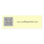 Custom wedding logo website card business card template