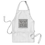 Custom wedding monogram aprons