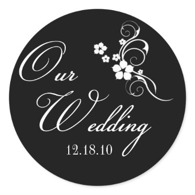 Custom Wedding Sticker by AribellaDesigns