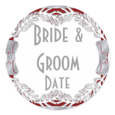 Custom Wine or Beer bottle Winter Wedding Labels Stickers by kjsweddingshop
