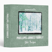 Custom Winter Woods Scene Vacation Binder