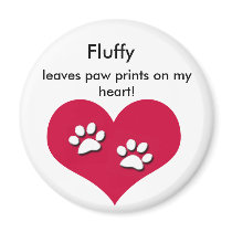 Custom with your pet's name fridge magnet