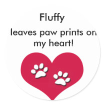 Custom with your pet's name sticker